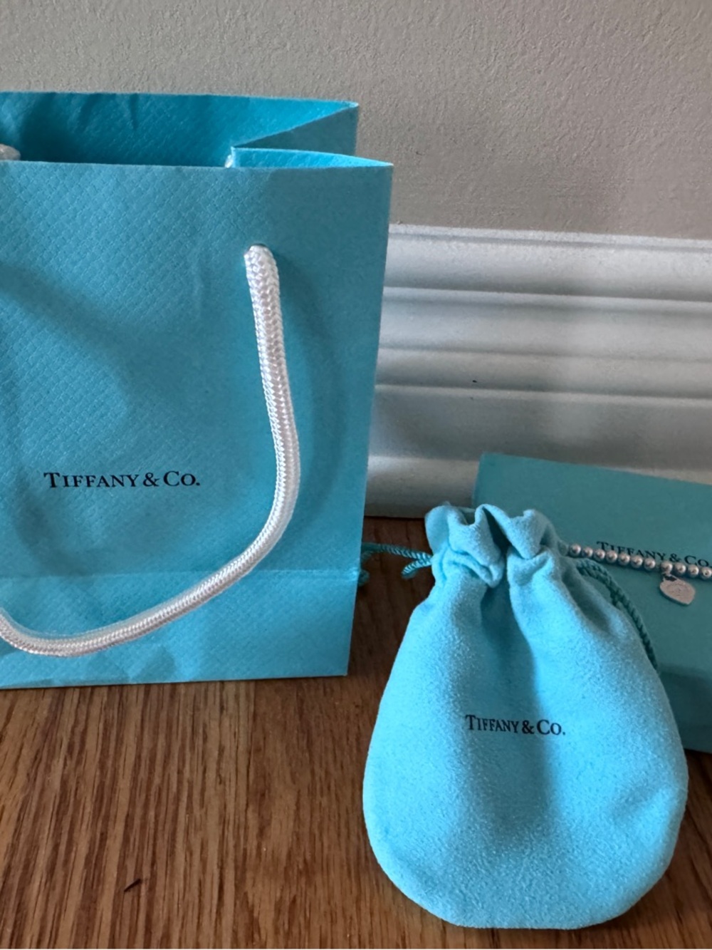 Return to Tiffany-Tiffany Blue Heart Tag Bead Bracelet, Silver 4mm - Picture 9 of 9